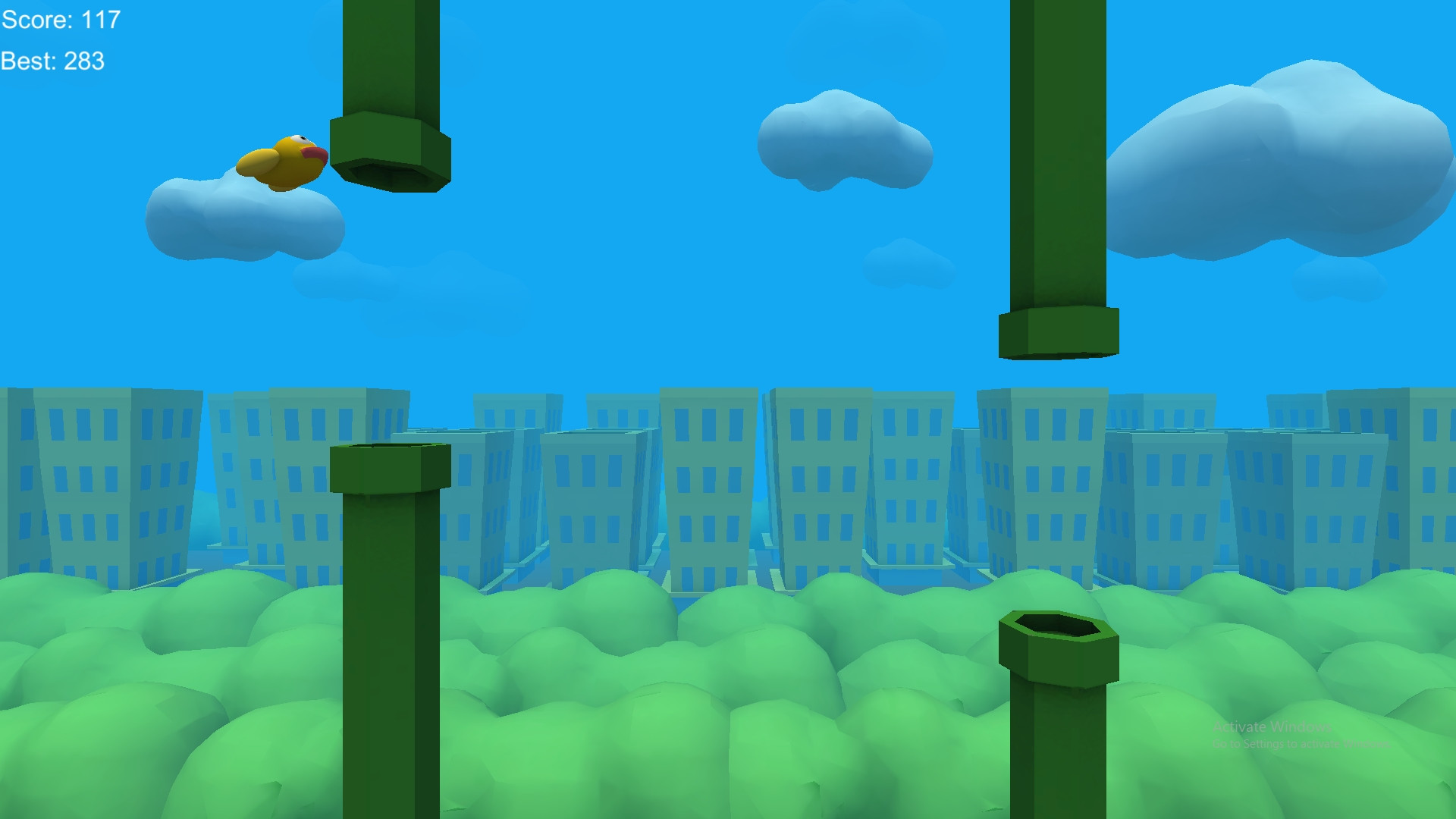 3D Flappy Bird <SUPER HARD> (itch) - кадр 1