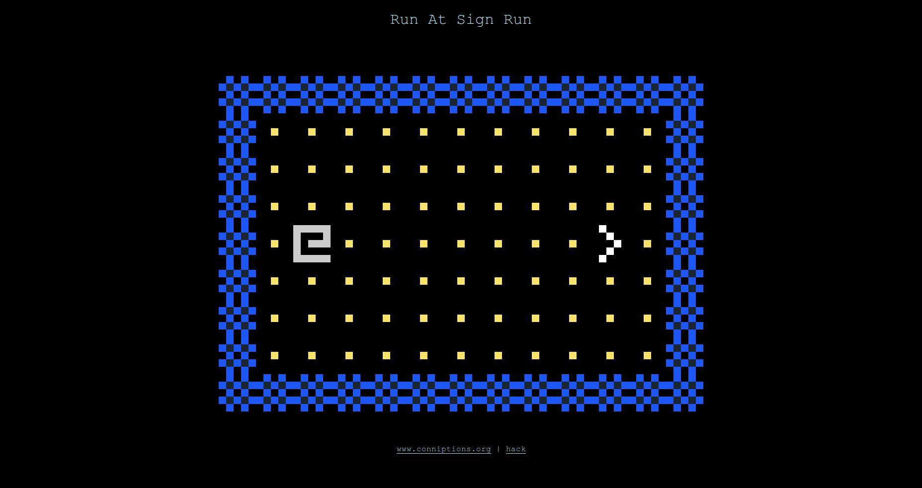 Run At Sign Run (itch) - кадр 1