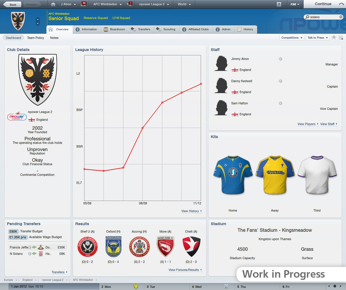 Football Manager 2012 - кадр 3