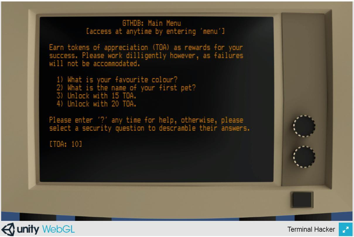 Anagram Hacker (itch) - кадр 1