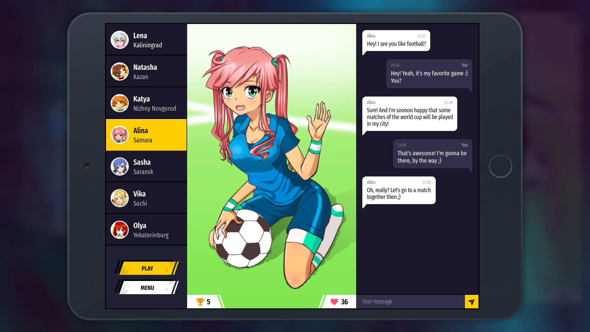 Football Girls: Dream Team - кадр 1