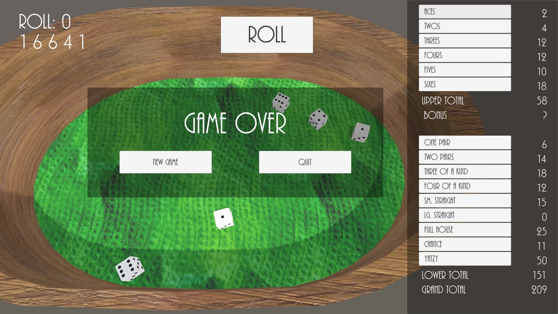 Yatzy Dice Game (itch) - кадр 2