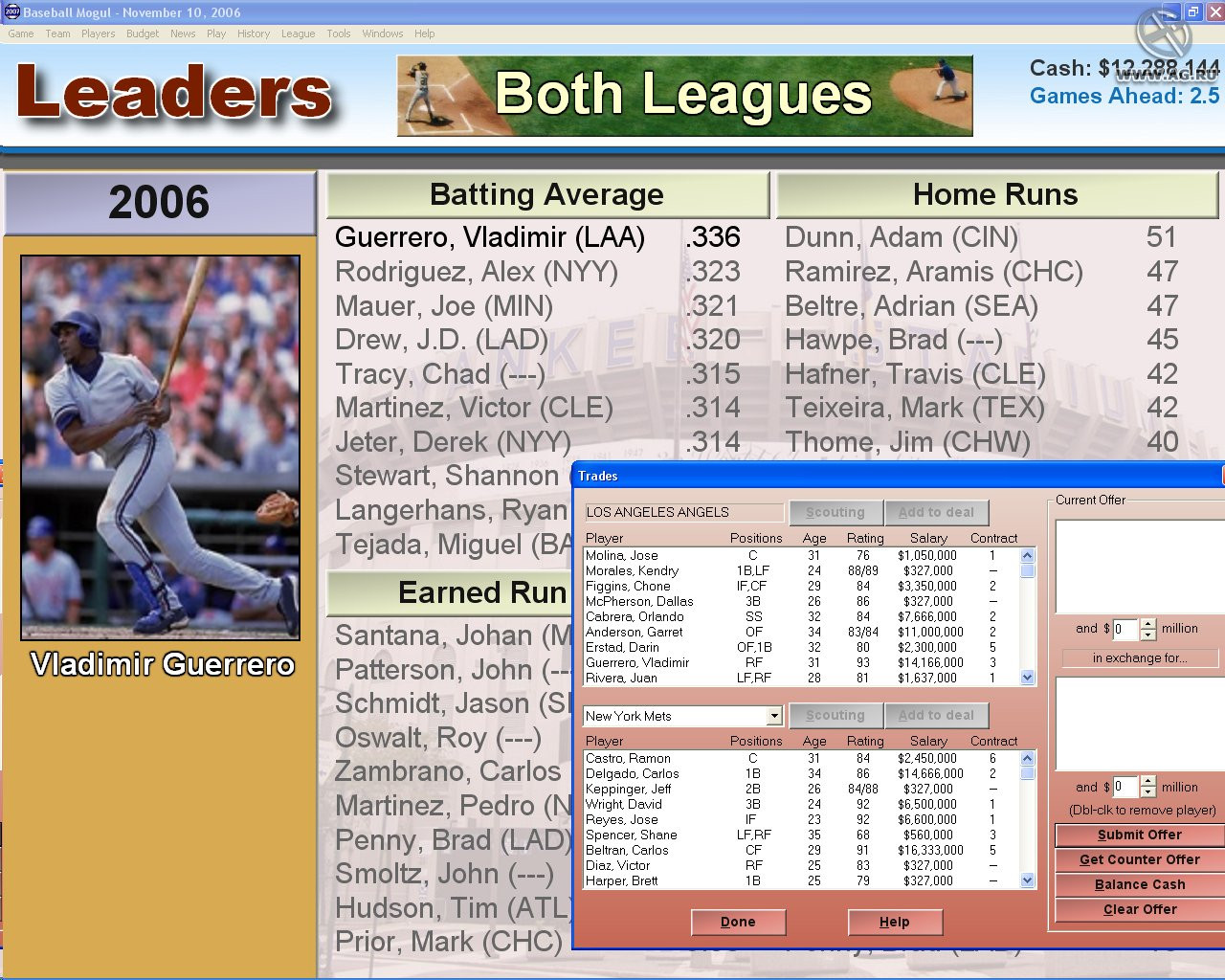 Baseball Mogul 2007 - кадр 3