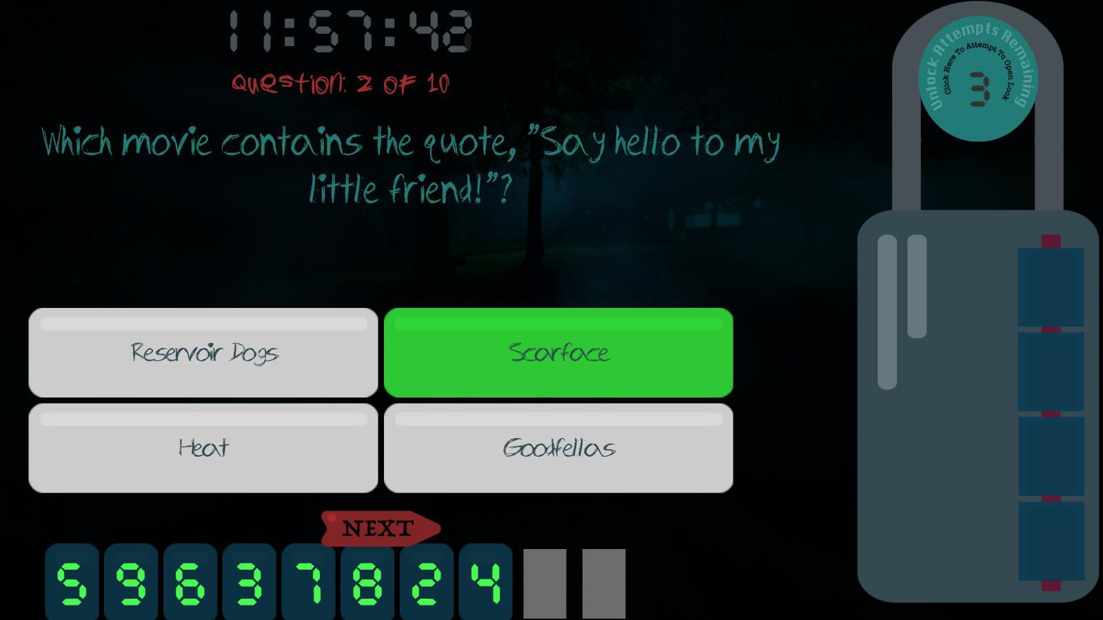 1Room, 10Q, 4Digits (itch) - кадр 2