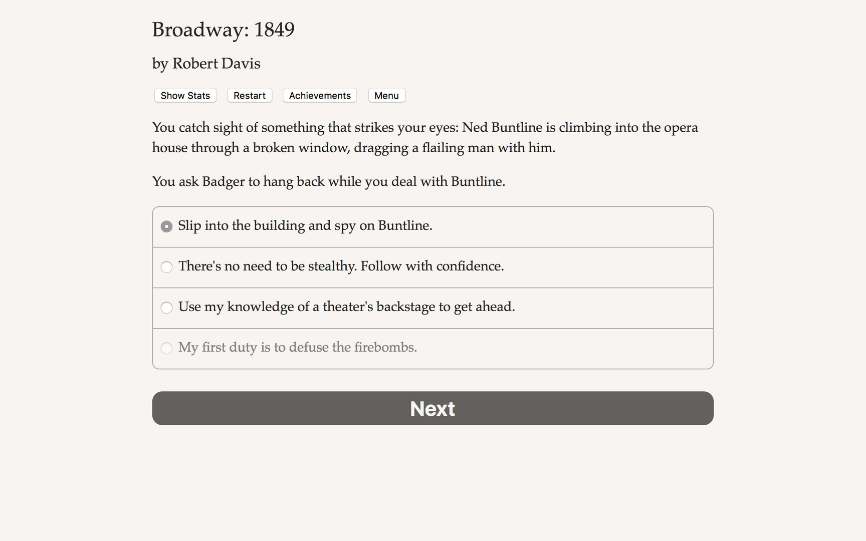 Broadway: 1849 - кадр 1
