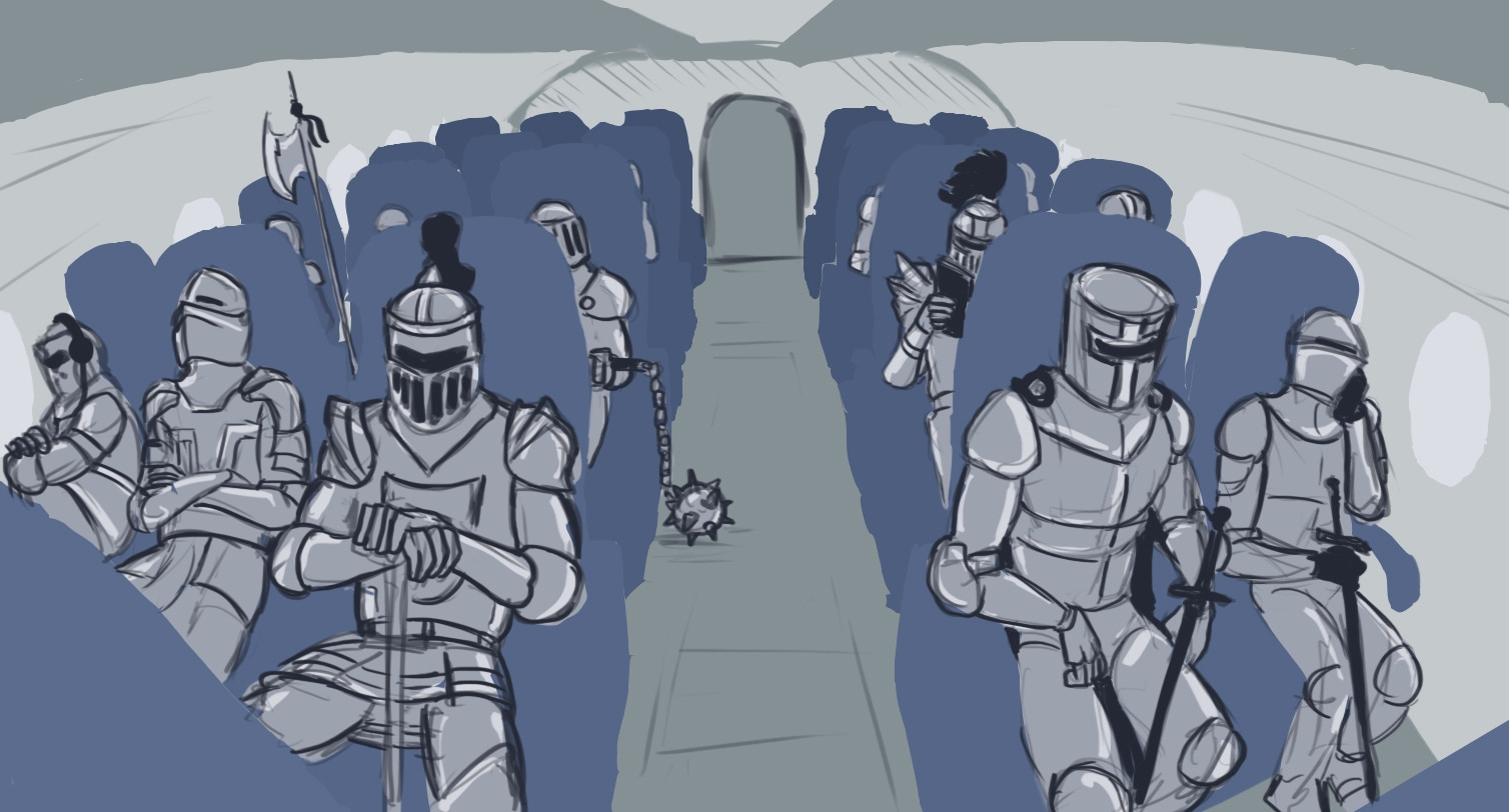 Knights Skydiving Once (itch) - кадр 1