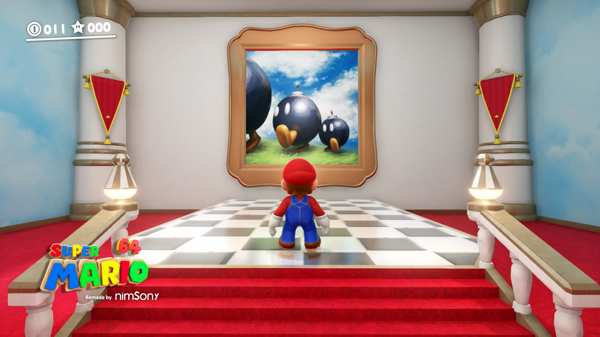Super Mario 64 - Reimagined by NimsoNy (itch) - кадр 2