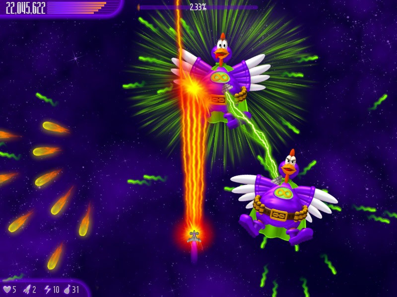 Chicken Invaders 4 (itch) - кадр 1