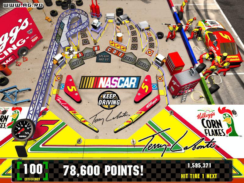 3-D Ultra NASCAR Pinball - кадр 1