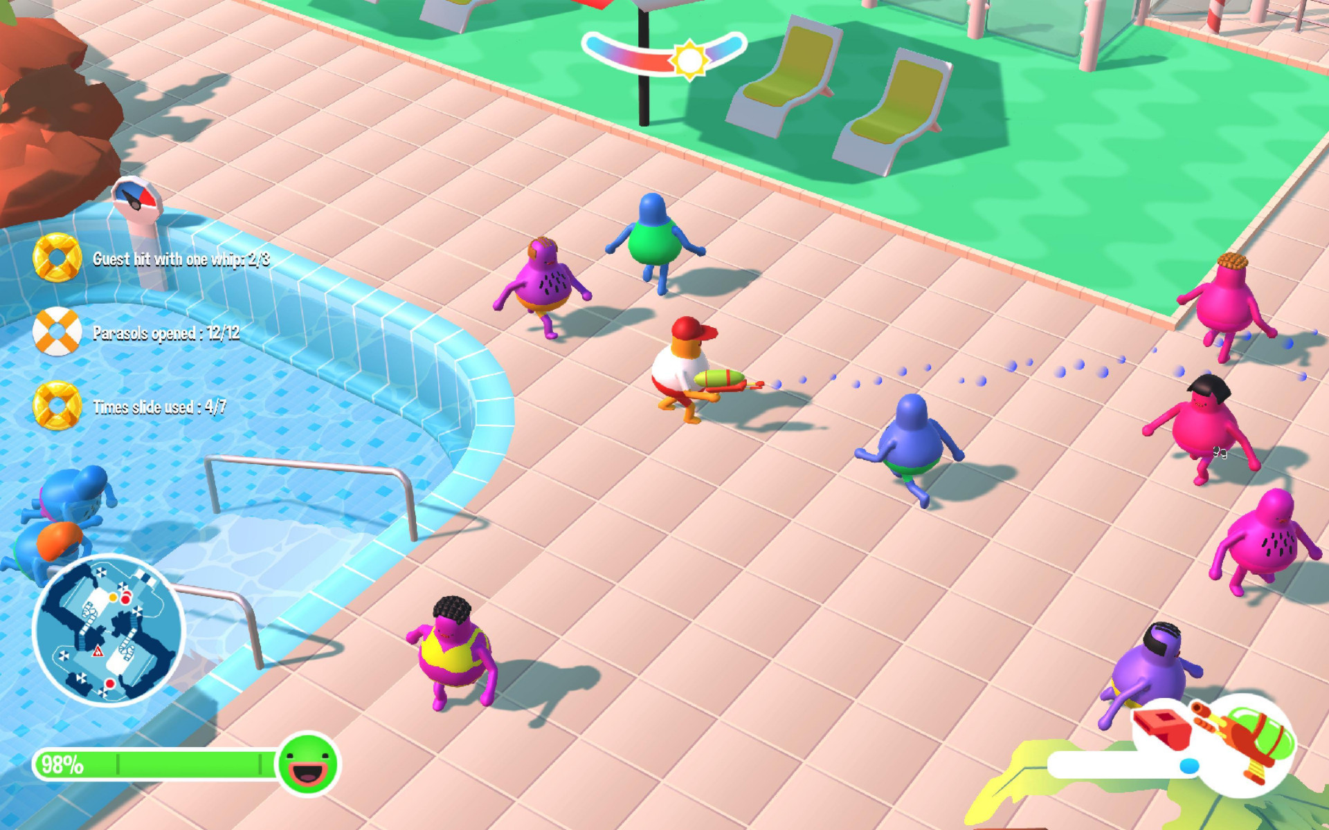 Pool Party Panic (itch) - кадр 1