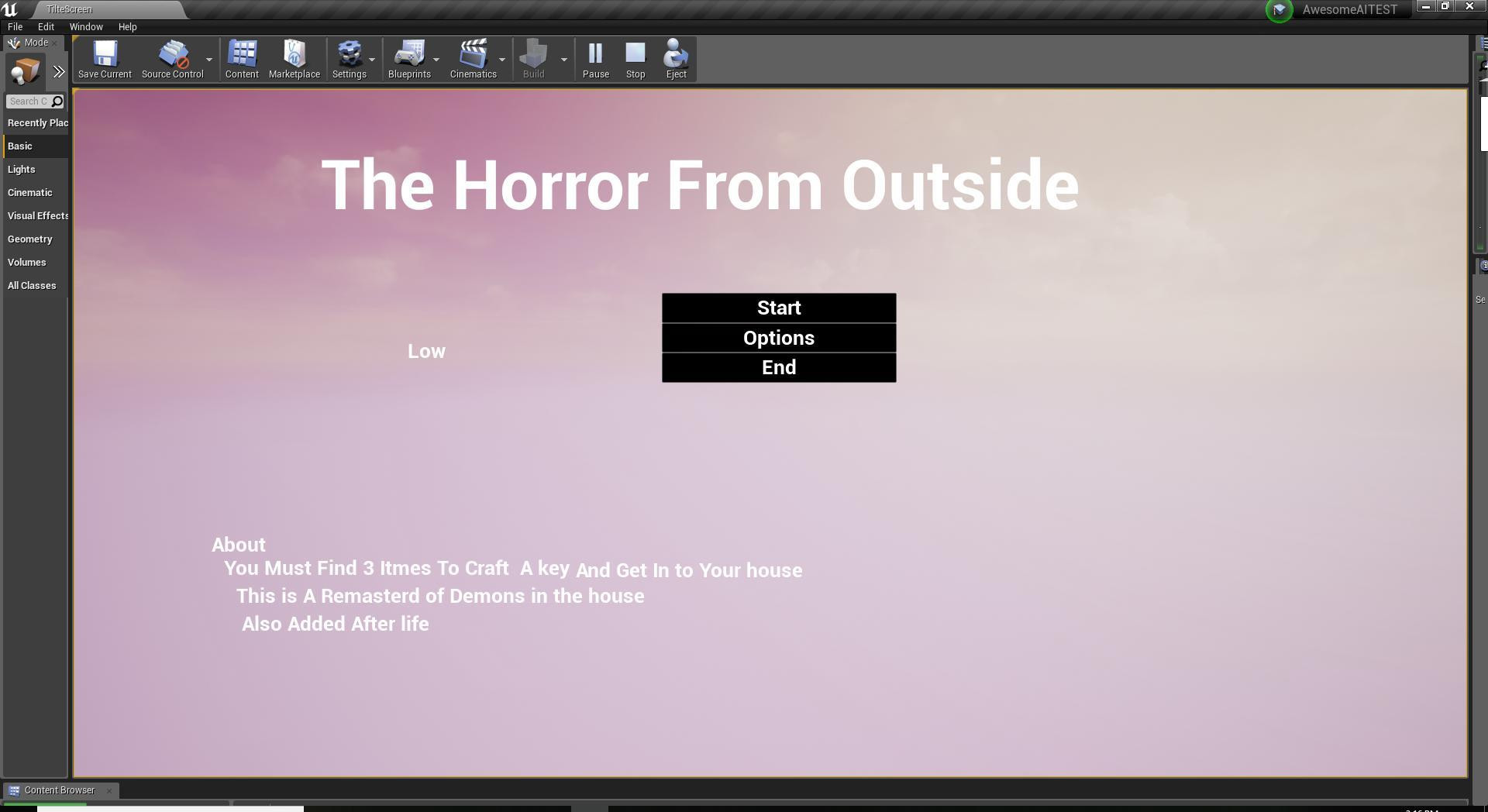 The horror from outside (itch) - кадр 1