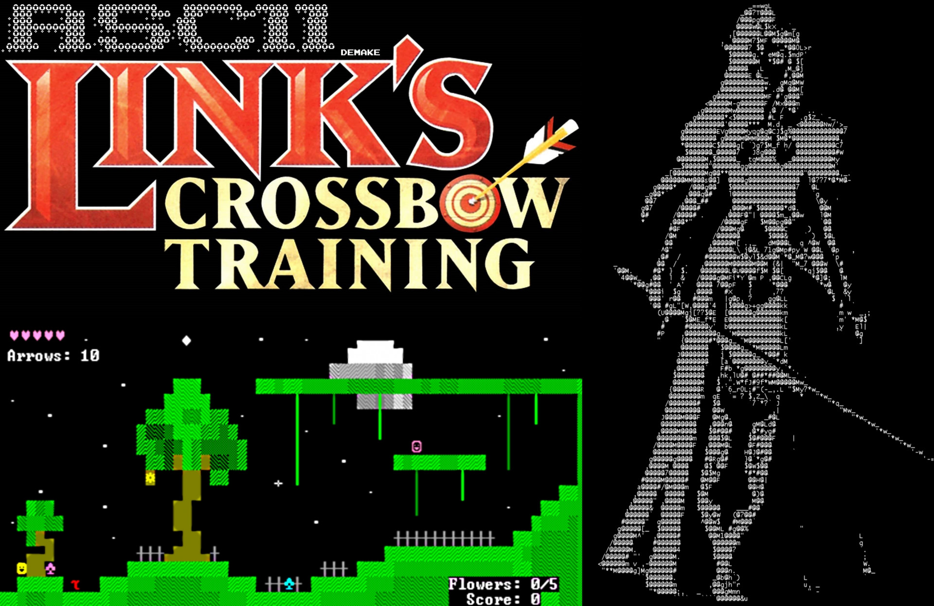 Link Crossbow training demake - Love Stung (itch) - кадр 1