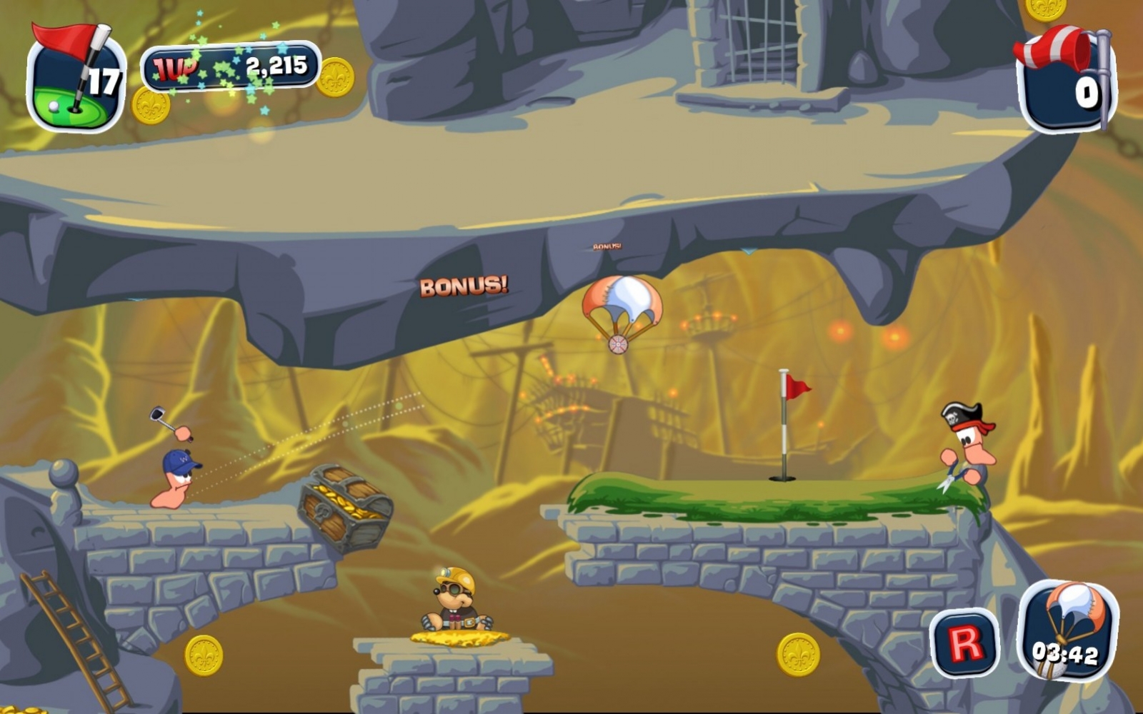 Worms Crazy Golf - кадр 4
