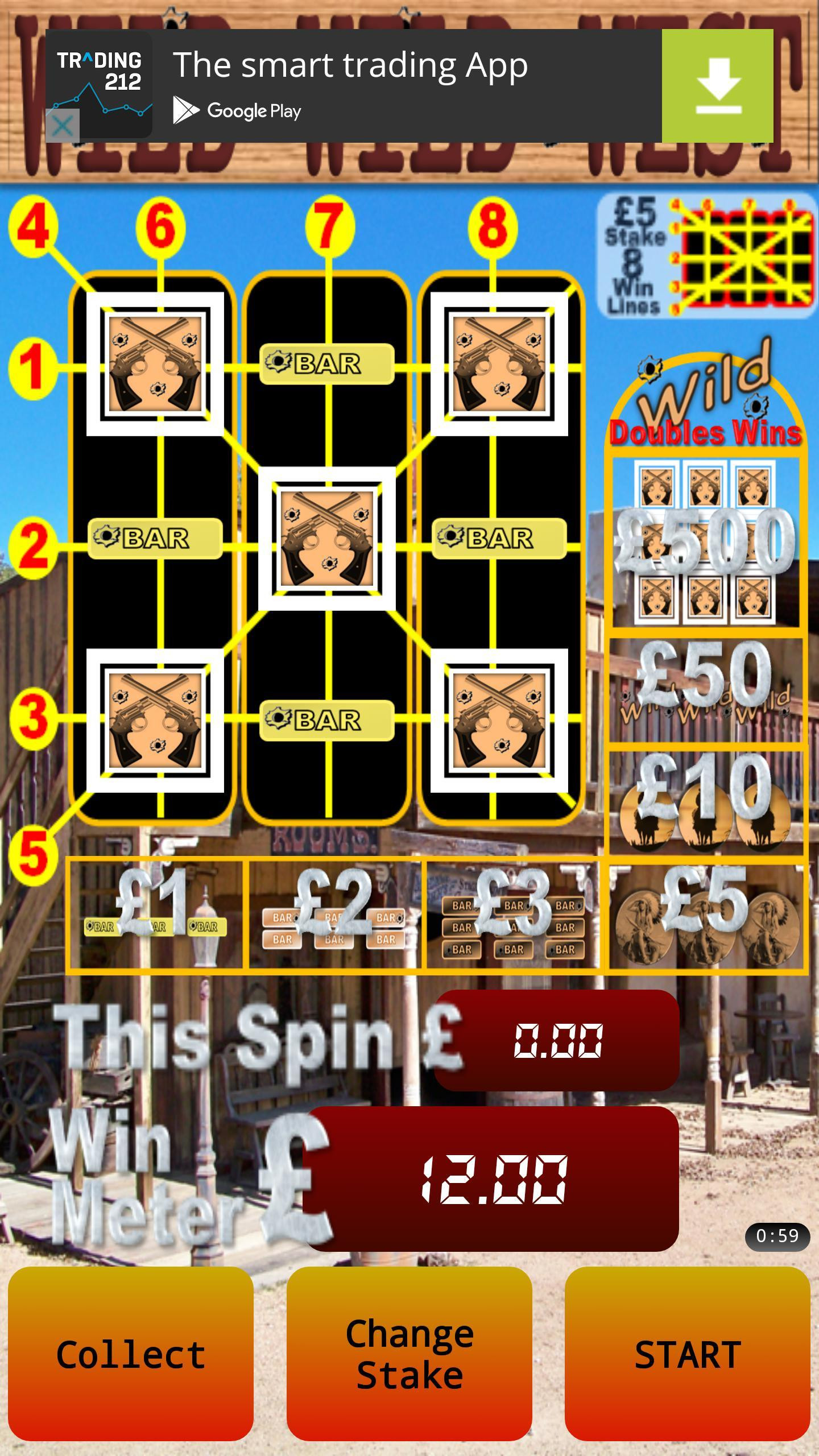 WILD WILD West Fruit Machine (itch) - кадр 1