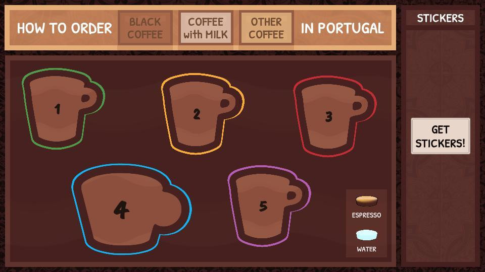 How to order coffee in Portugal (itch) - кадр 1