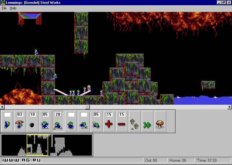Lemmings for Windows 95 - кадр 1