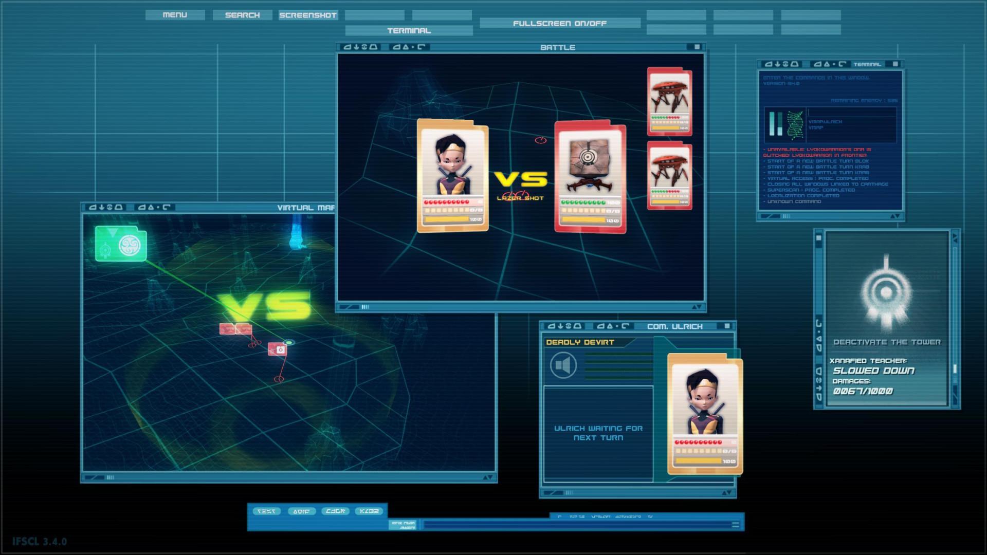 IFSCL (Interface factuel du supercalculateur de code lyoko) - кадр 1