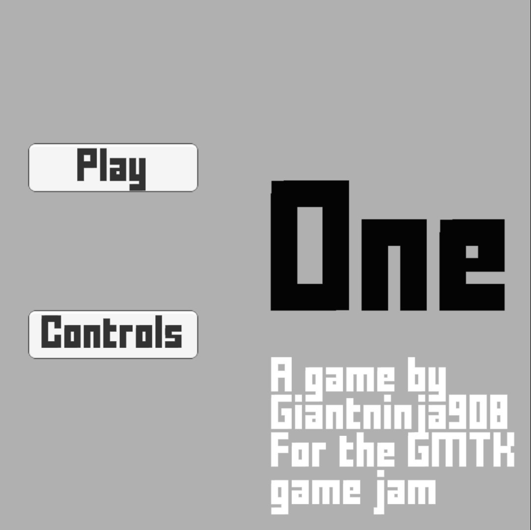 One, a game made for the GMTK Game Jam 2019 (itch) - кадр 1