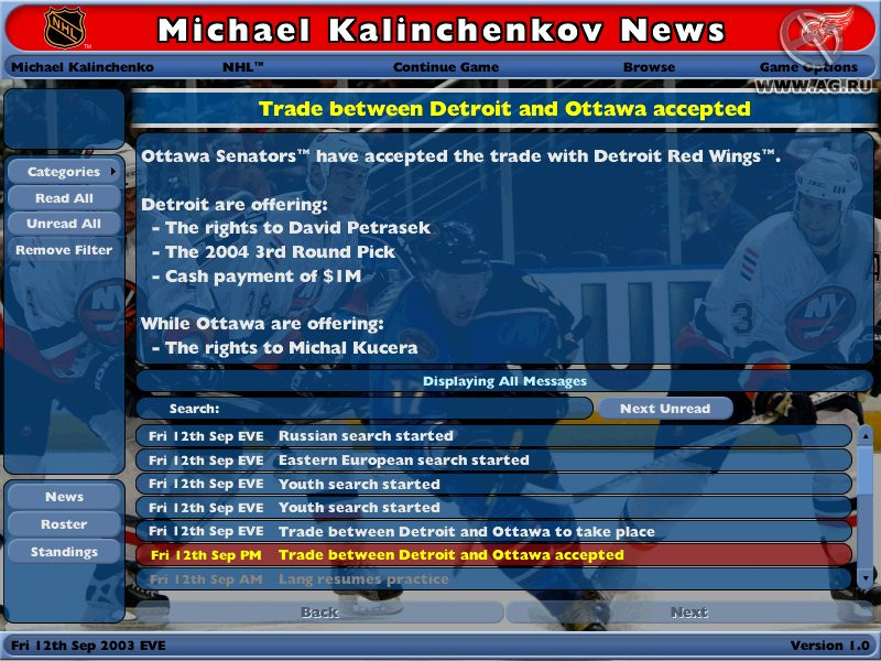 NHL Eastside Hockey Manager - кадр 7