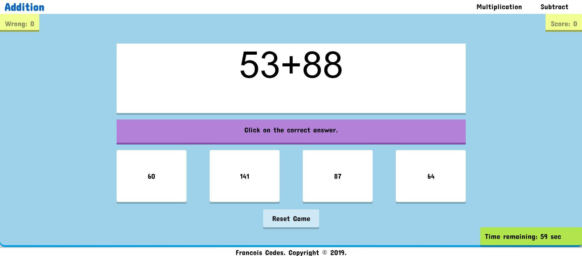 Math Game (itch) (FrancoisCoding) - кадр 2
