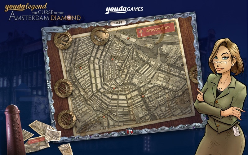 Youda Legend The Curse of the Amsterdam Diamond - Lite - кадр 2