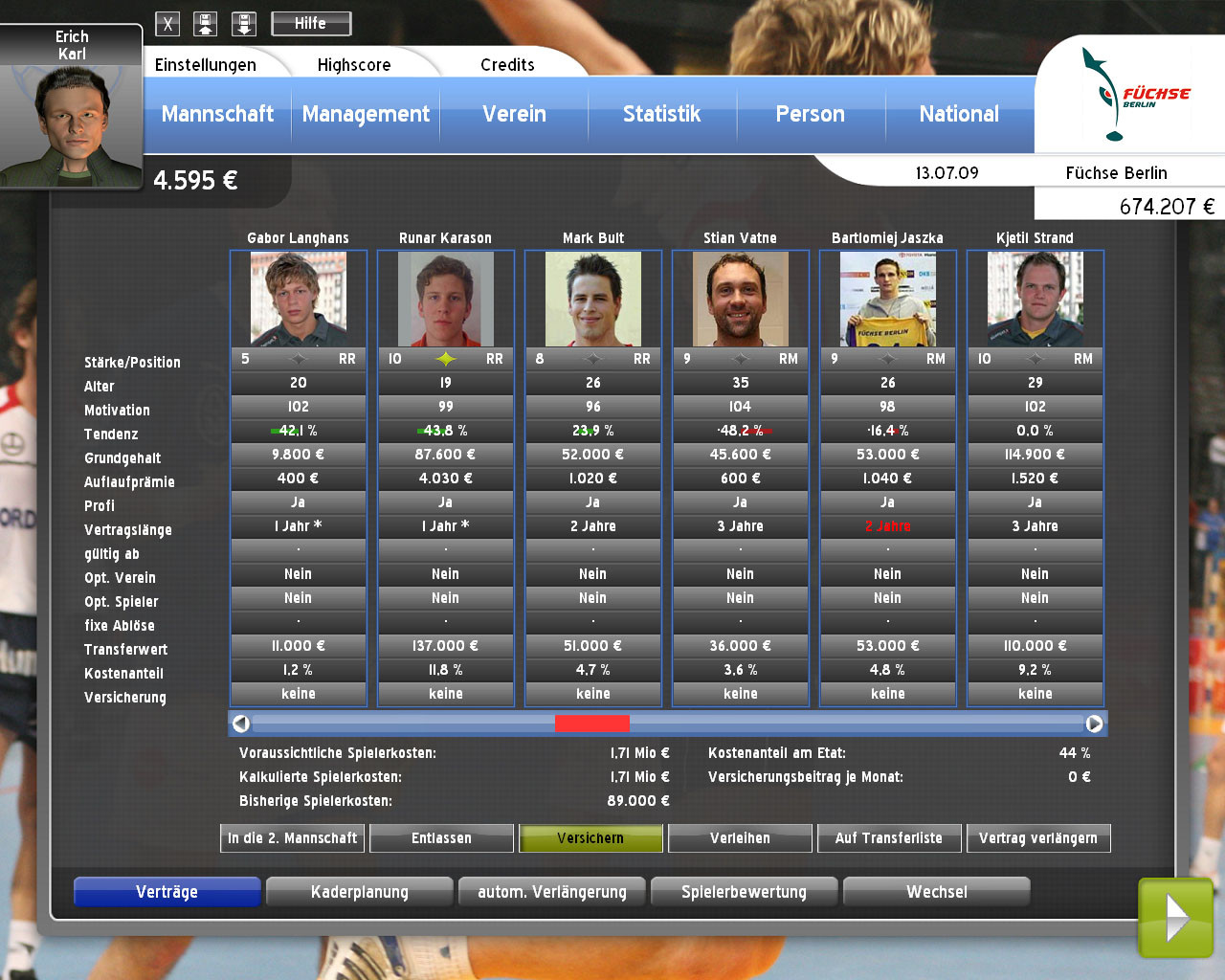 Handball Manager 2010 - кадр 2
