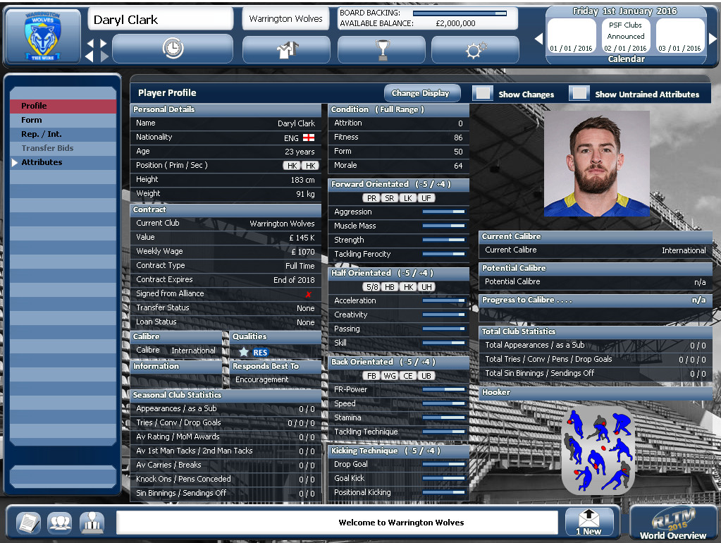 Rugby League Team Manager 2015 - кадр 7
