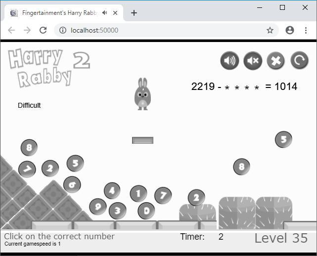 HarryRabby2 Math Missing Subtraend Large Numbers FREE (itch) - кадр 1