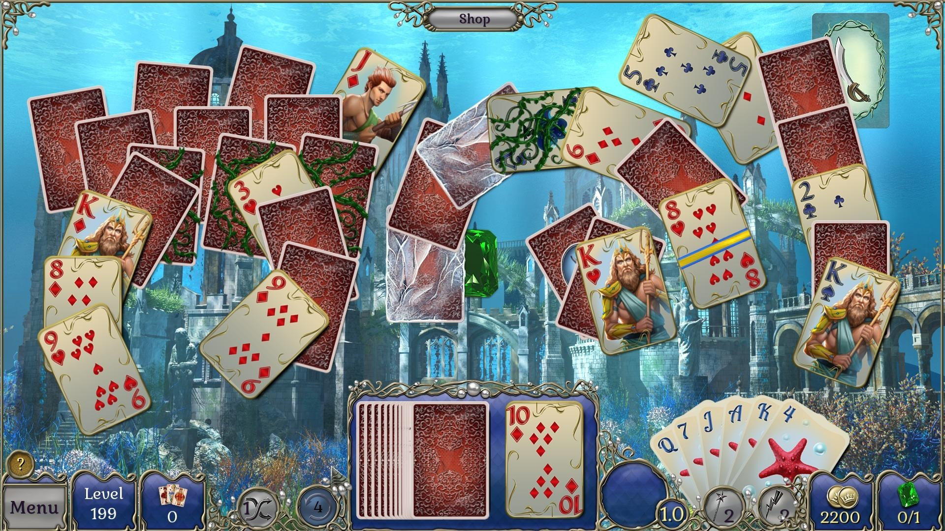 Jewel Match Atlantis Solitaire - Collector's Edition - кадр 2