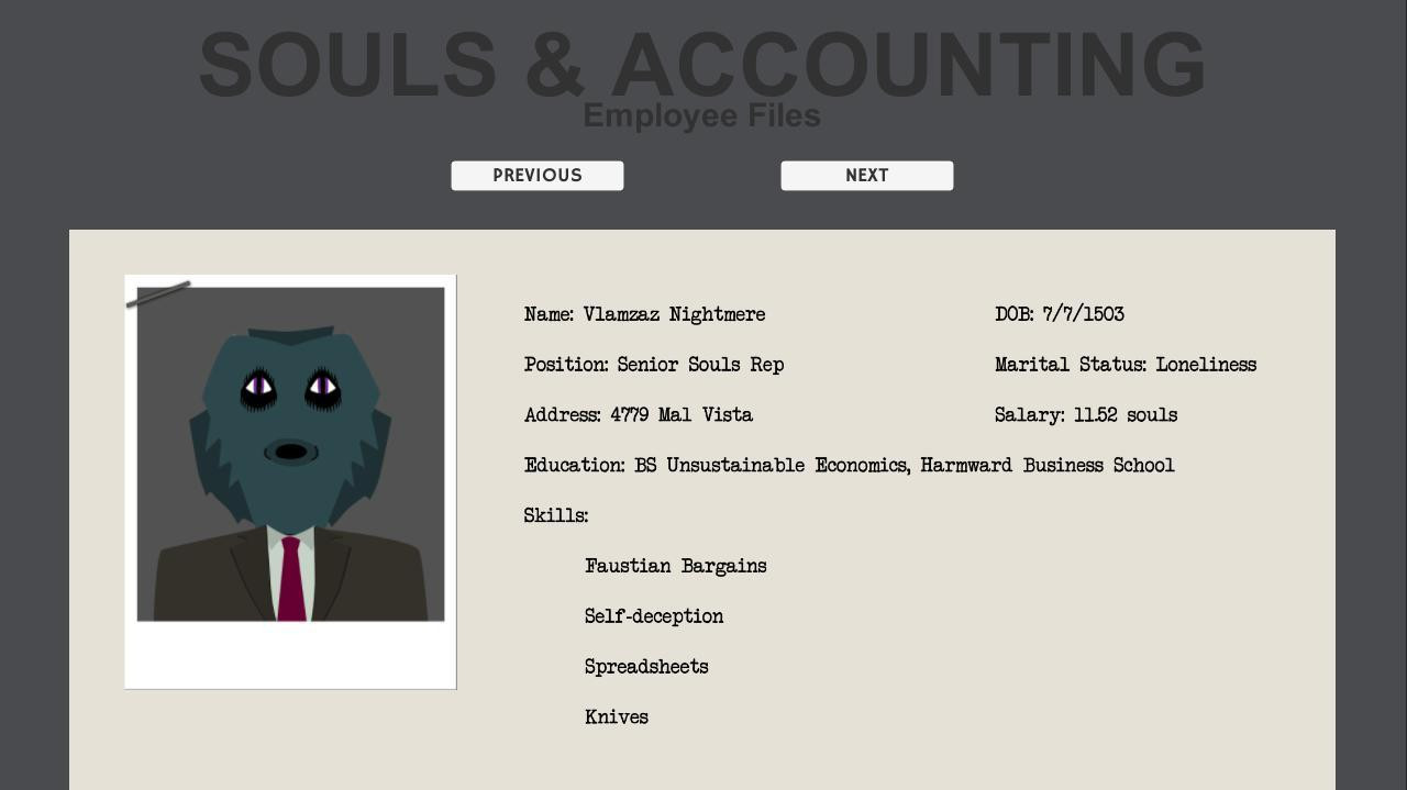 Souls & Accounting: Employee Files (itch) - кадр 2