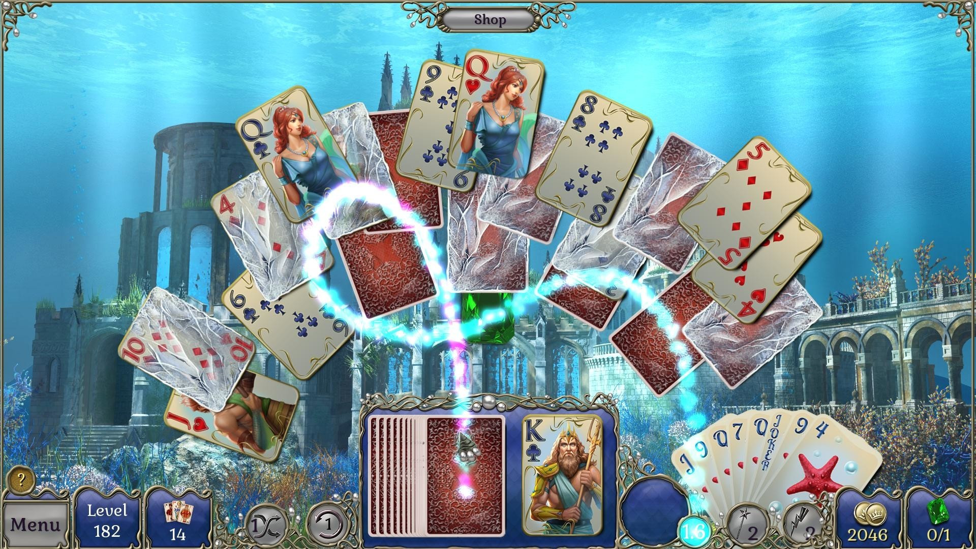Jewel Match Atlantis Solitaire - Collector's Edition - кадр 3