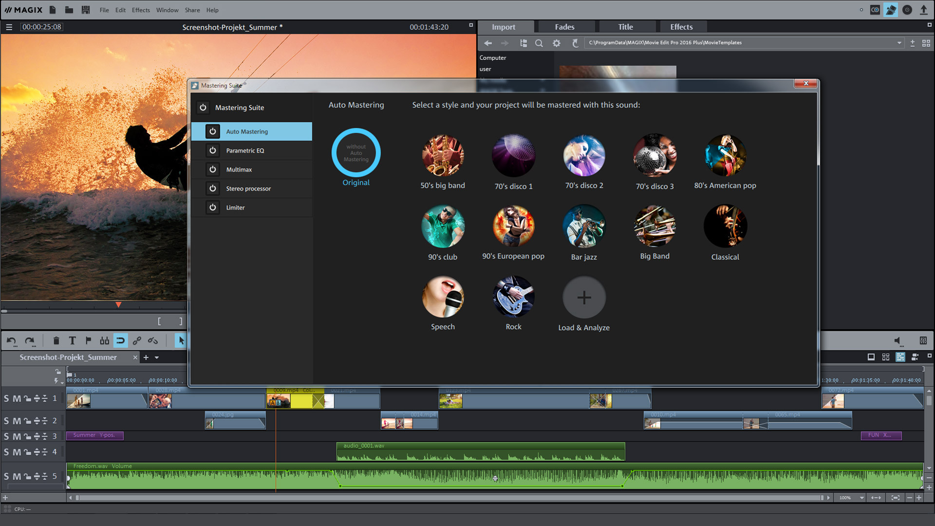 MAGIX Movie Edit Pro Plus - кадр 1