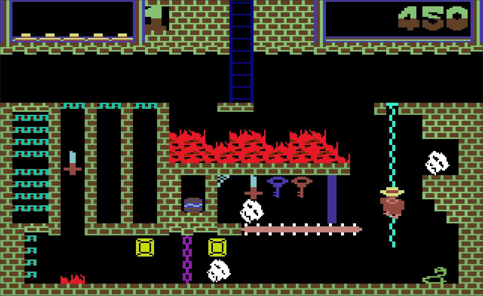 Montezuma's Revenge - C64 Remake (itch) - кадр 1