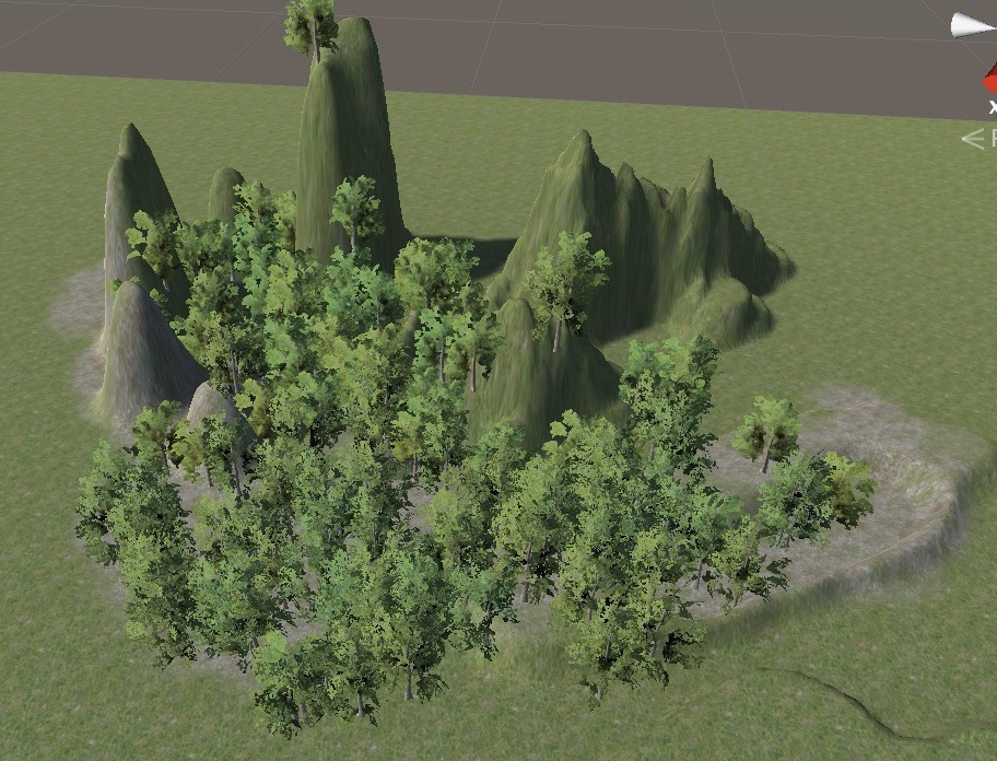 Creating a simple terrain using Unity Terrain (itch) - кадр 1