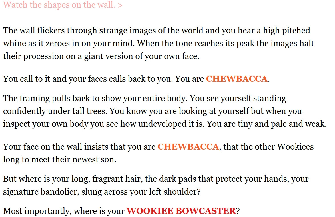How did Chewbacca get his WOOKIEE BOWCASTER? (itch) - кадр 1