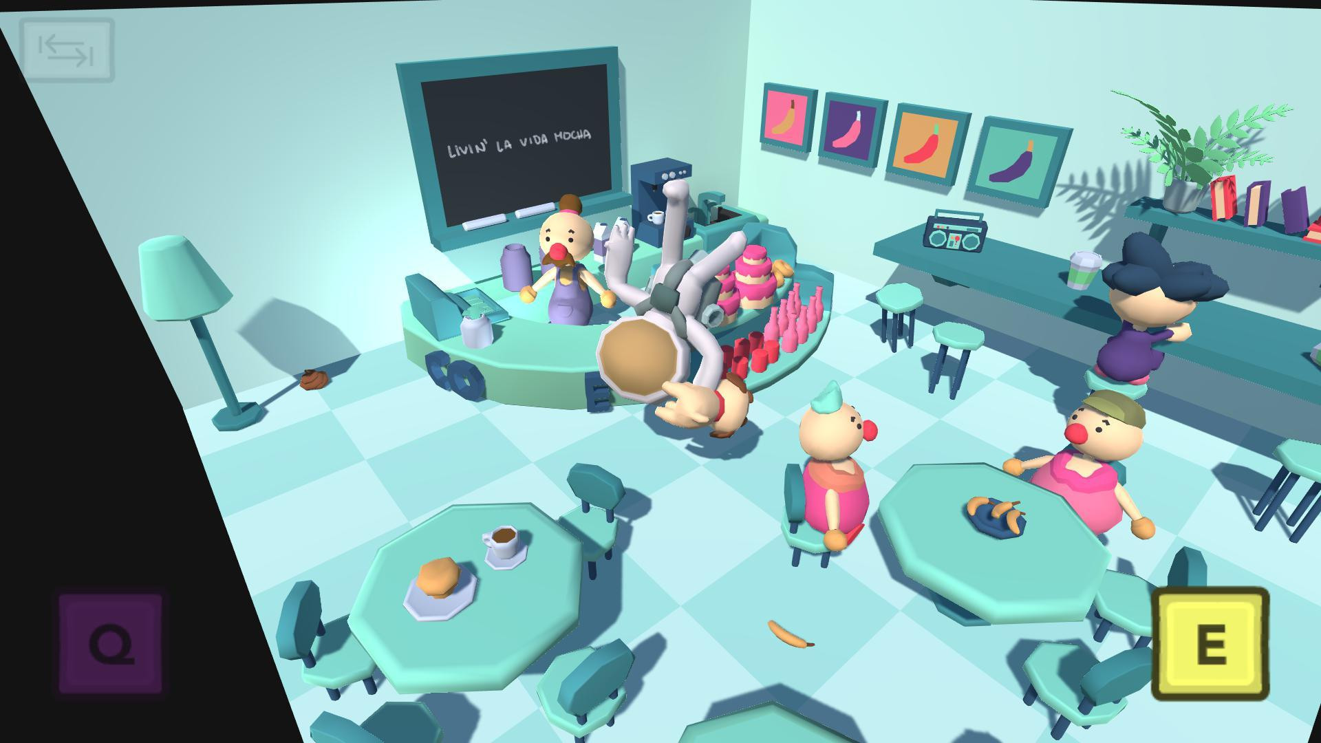 Space Co-op Qwop in a Coffee Shop (itch) - кадр 1