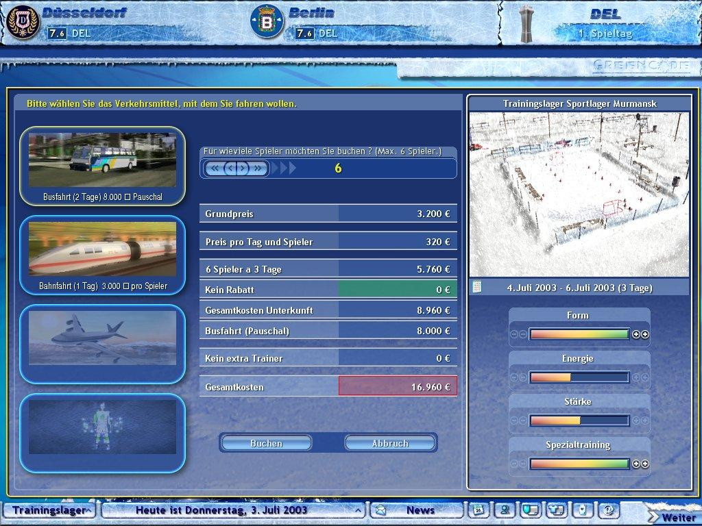 Ice Hockey Club Manager 2005 - кадр 6