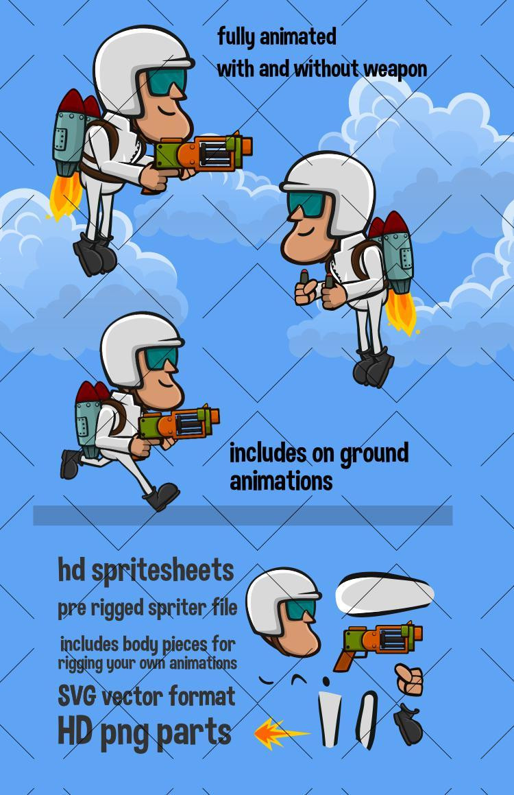 Jet pack man (Robert Brooks) (itch) - кадр 1