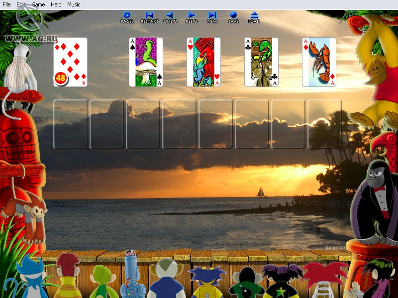Burning Monkey Solitaire 2005 - кадр 1