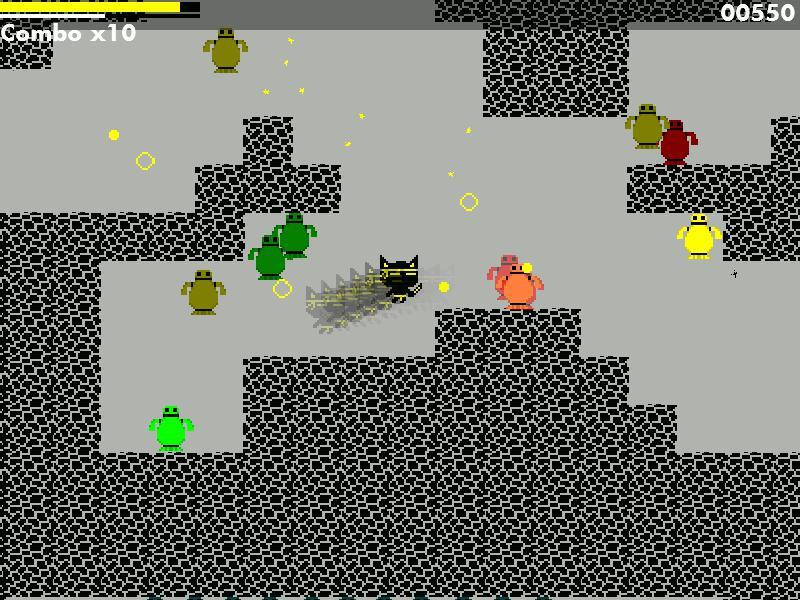 Ninja Kitty Vs. The Nukebots (itch) - кадр 1