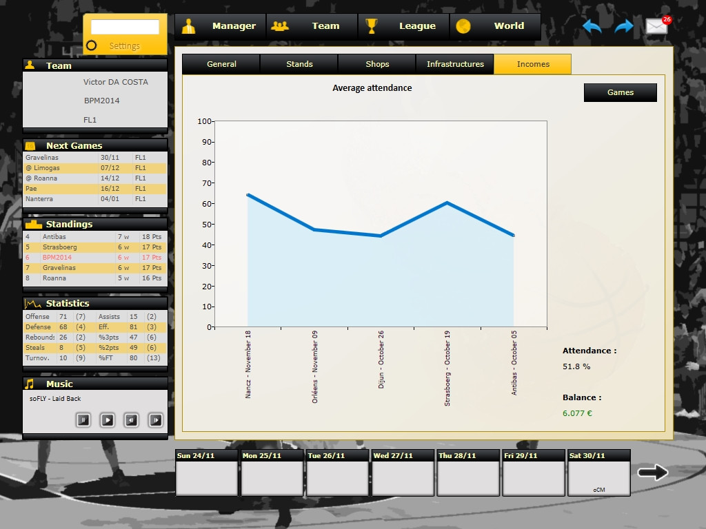 Basketball Pro Management 2014 - кадр 2