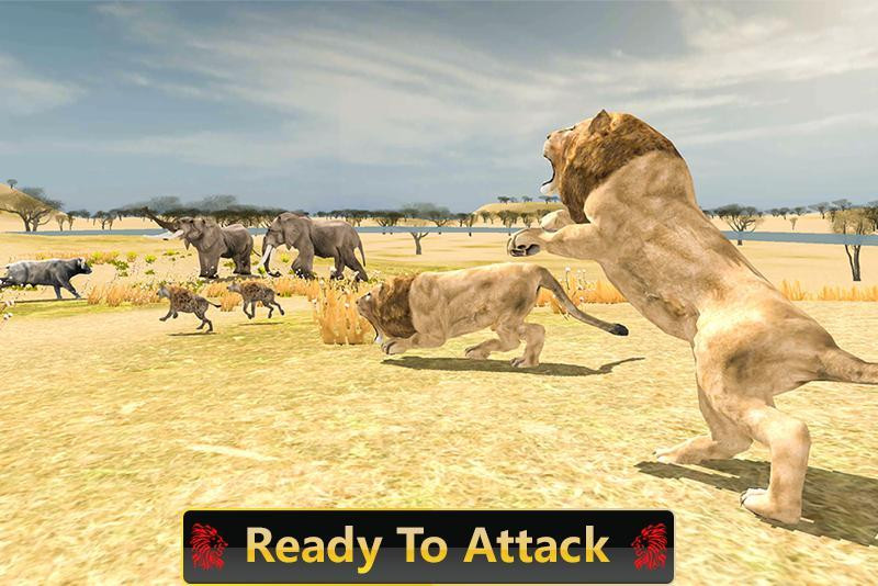 Wild Lion Safari Simulator 3D (itch) - кадр 1