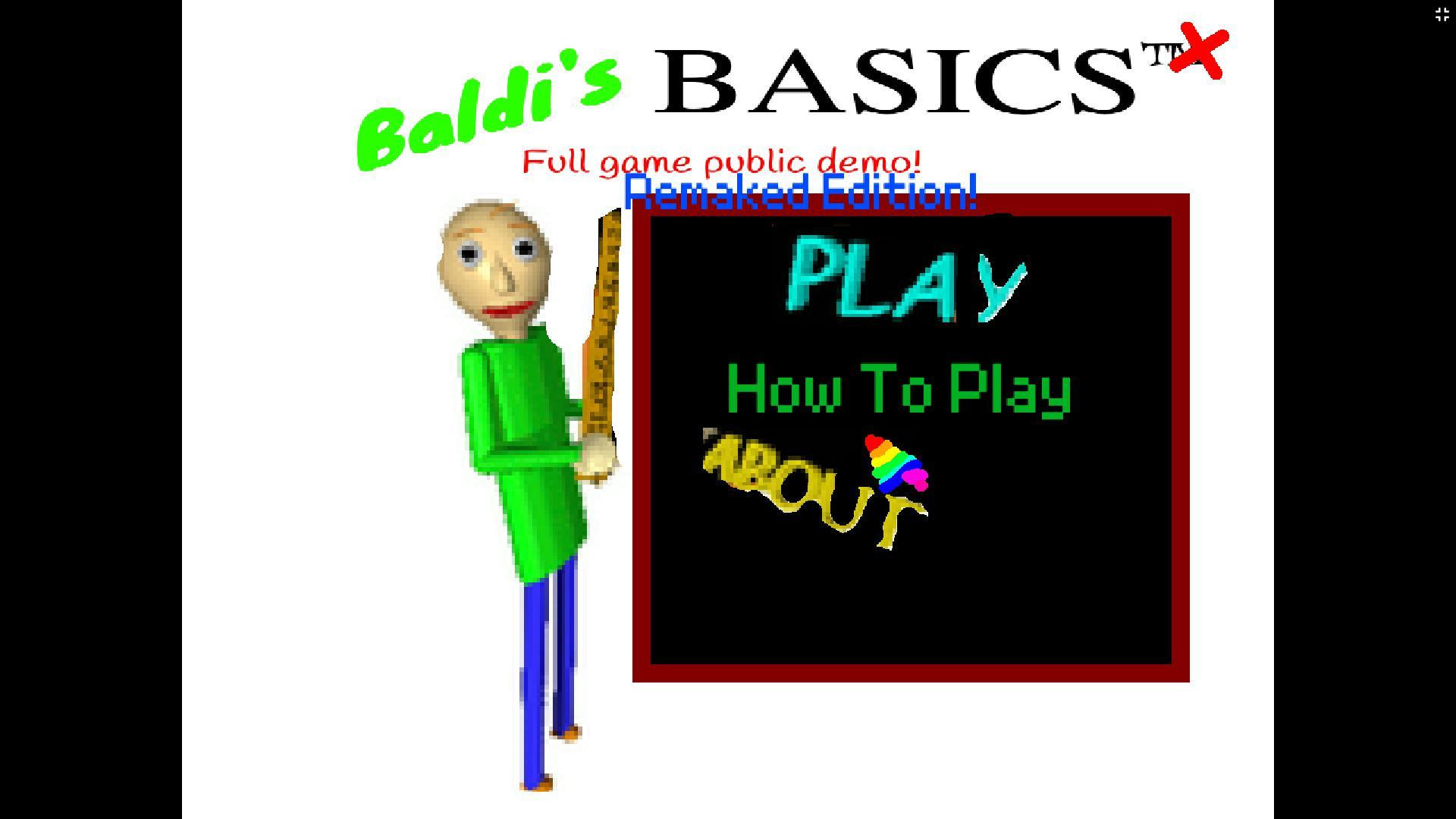 Baldi's Basics Remake Edition (Scratch Mod) (itch) - кадр 1