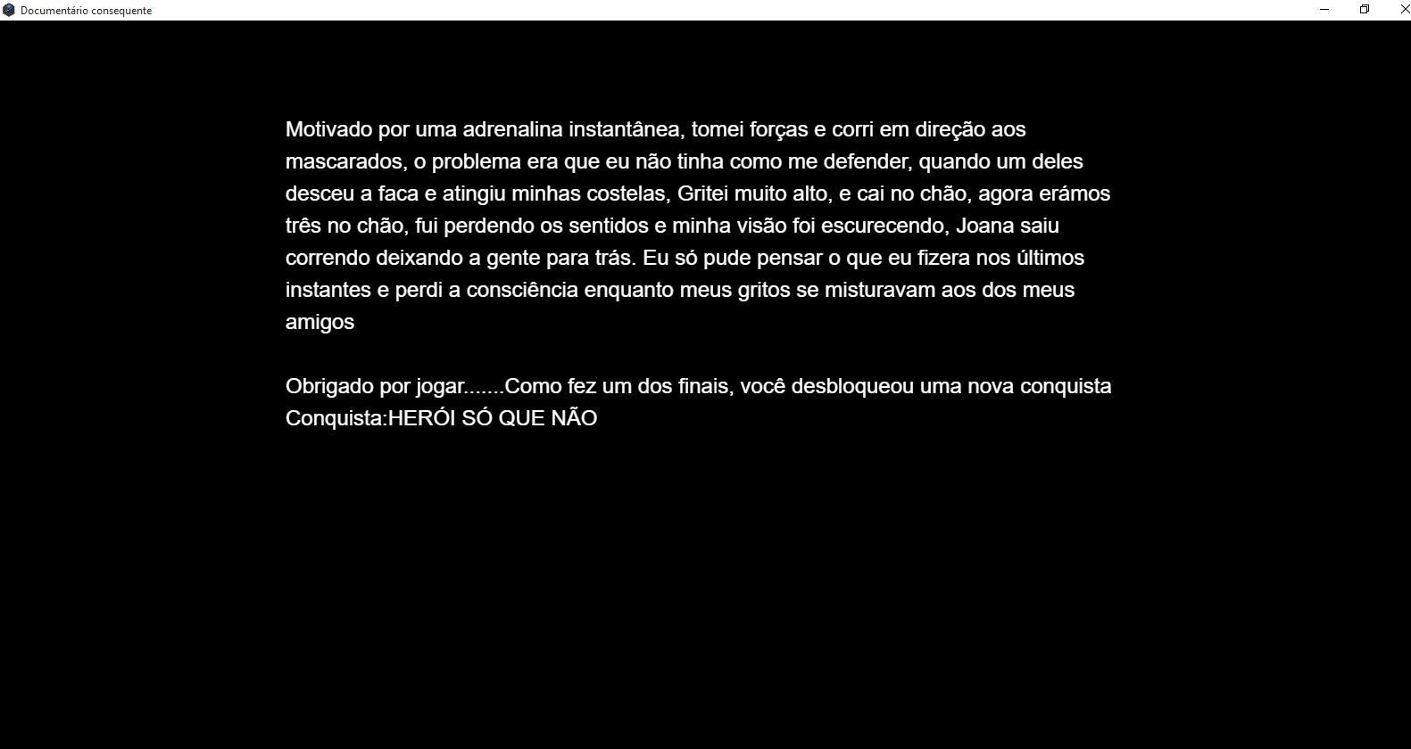 Documentário consequente (itch) - кадр 1