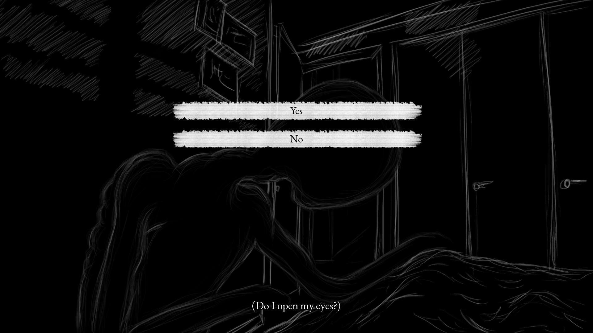 Open Your Eyes / Don't Open Your Eyes (itch, Via) - кадр 1