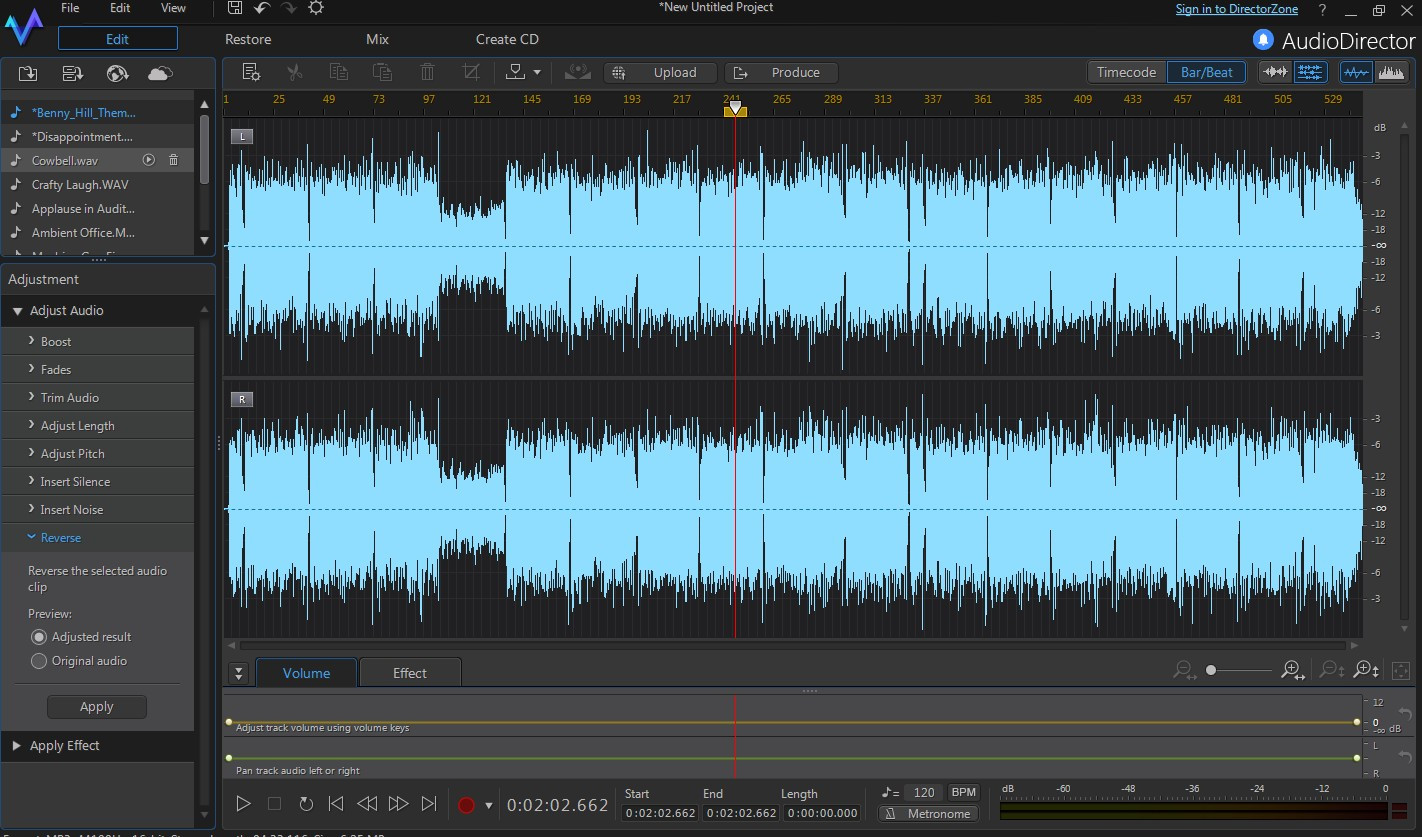 CyberLink AudioDirector 6 - кадр 1