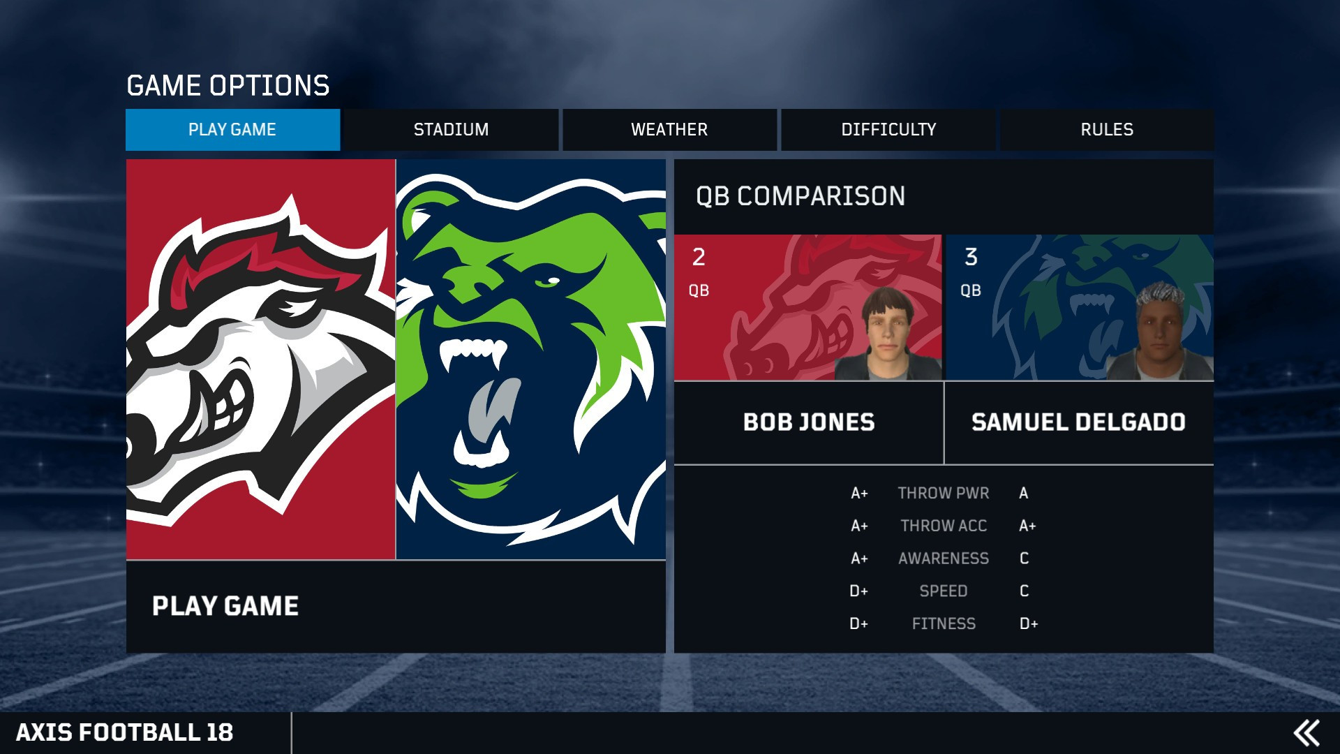 Axis Football 2018 - кадр 3