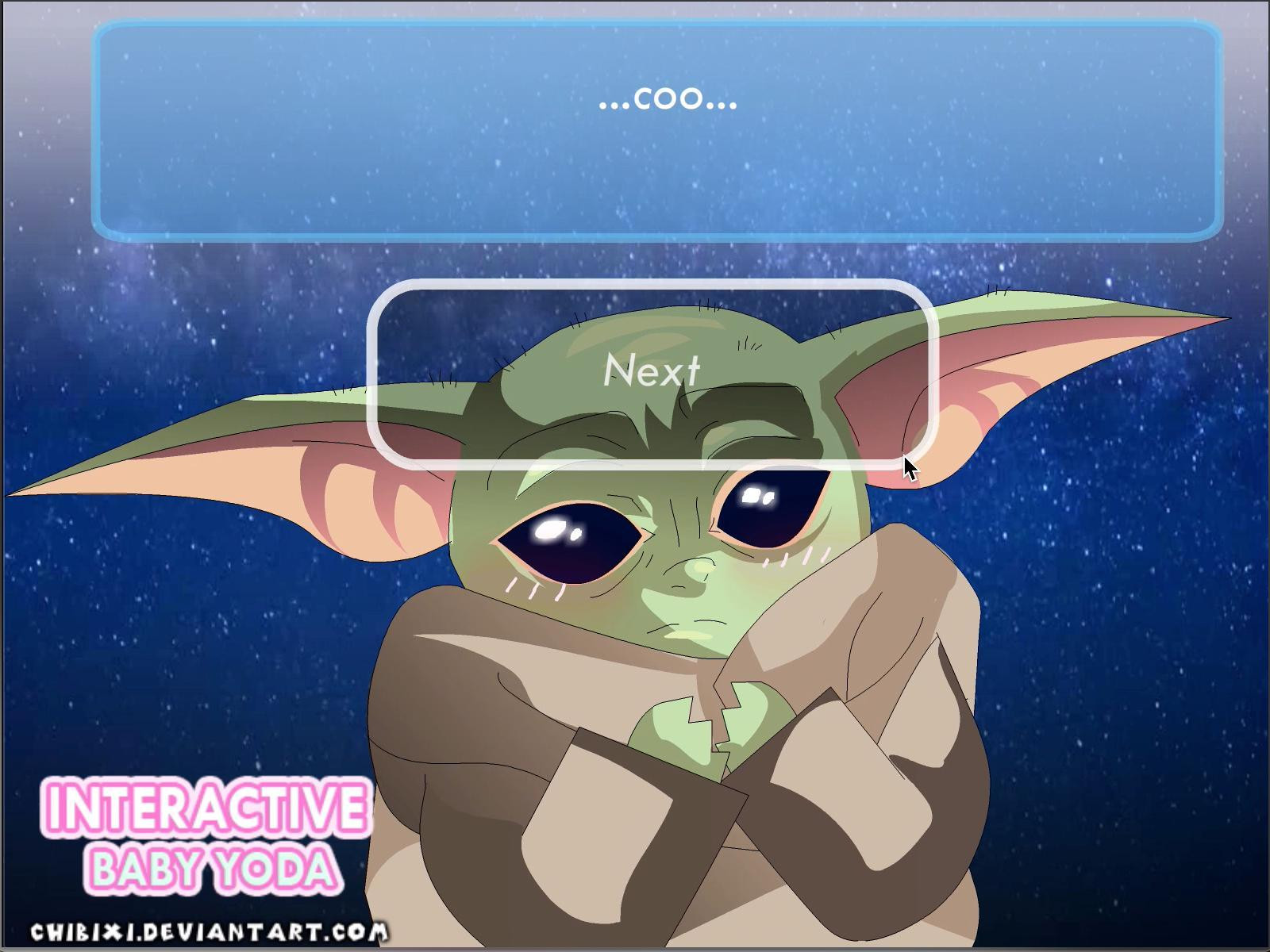 Interactive Baby Yoda - The Mandalorian Fan Game (itch) - кадр 1