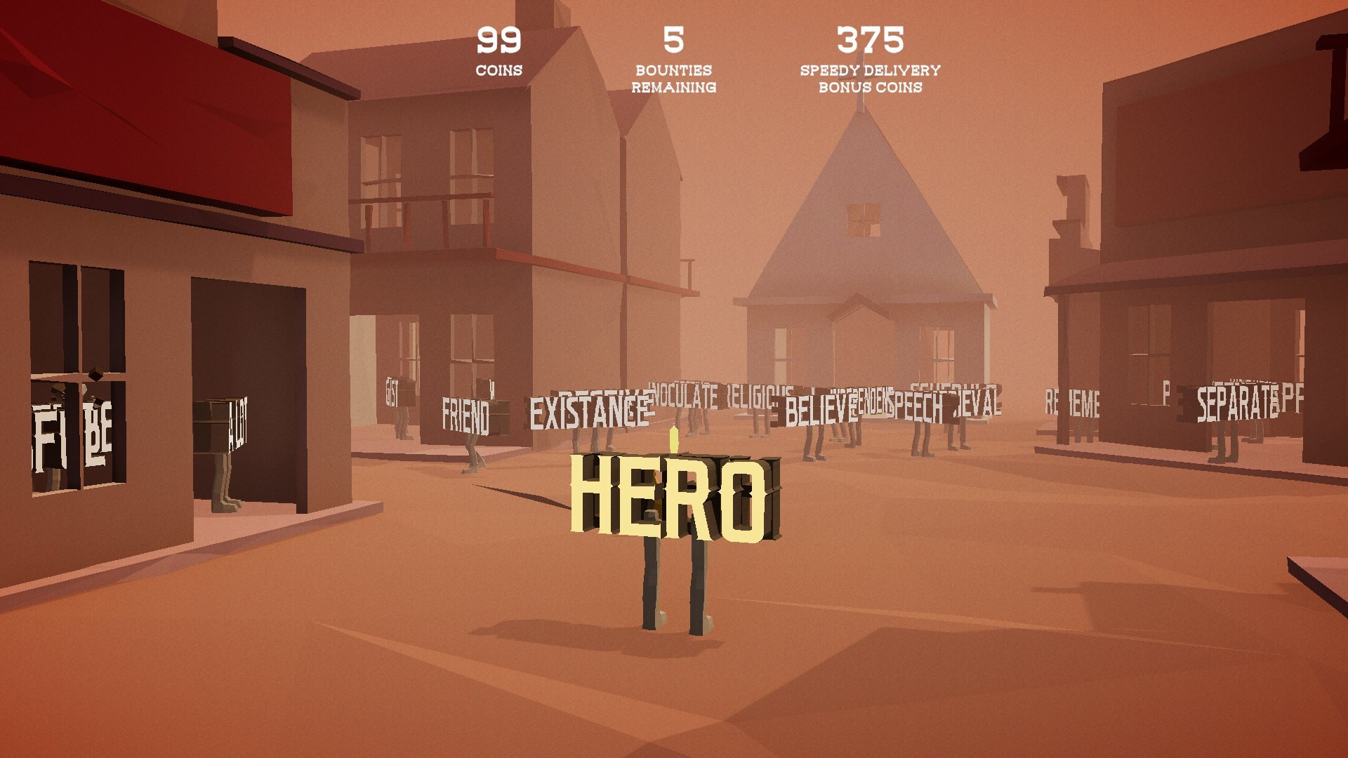 Tumbleweed Typo Hunter (itch) - кадр 2