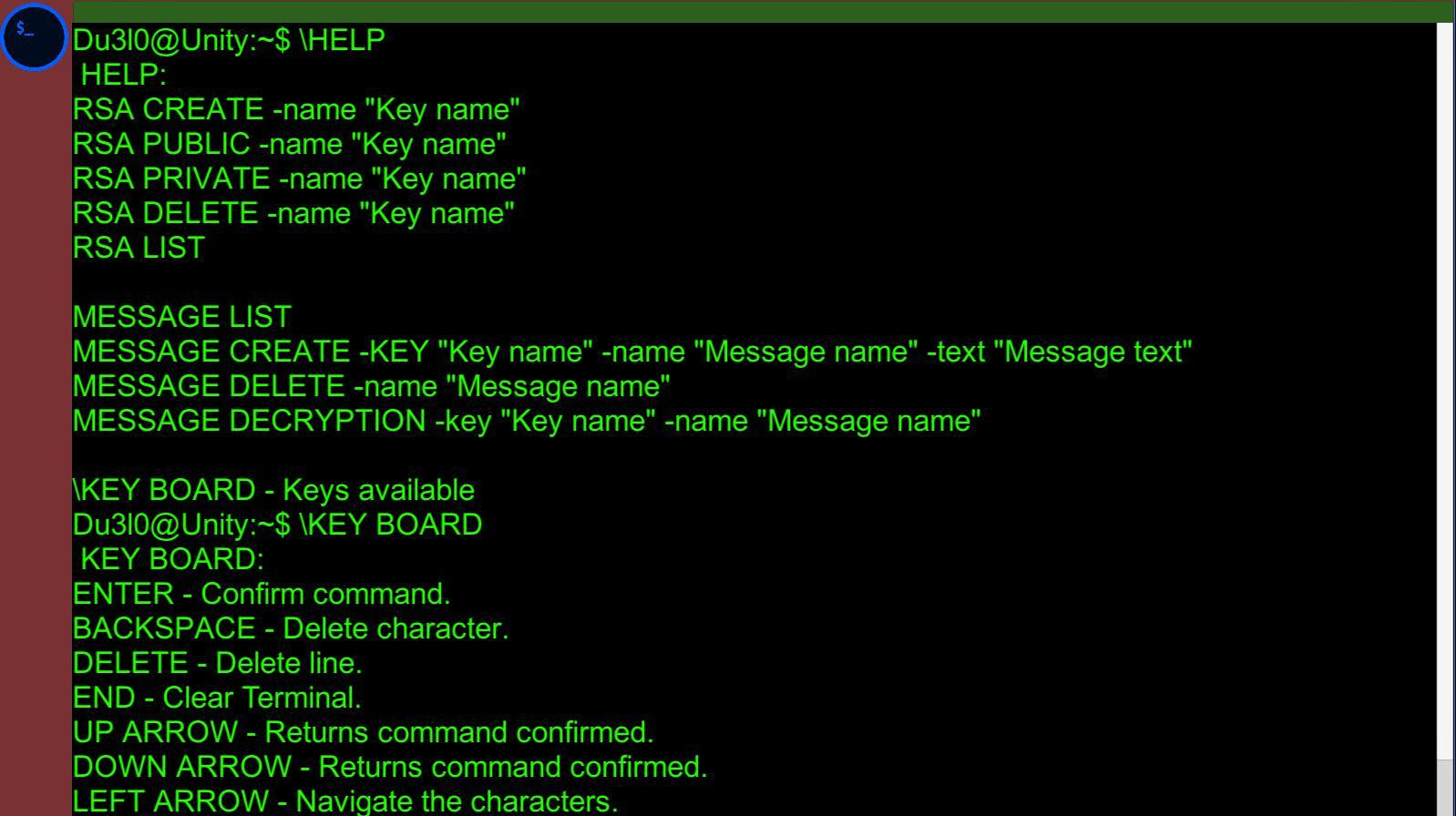 Terminal Unity with RSA (itch) - кадр 1